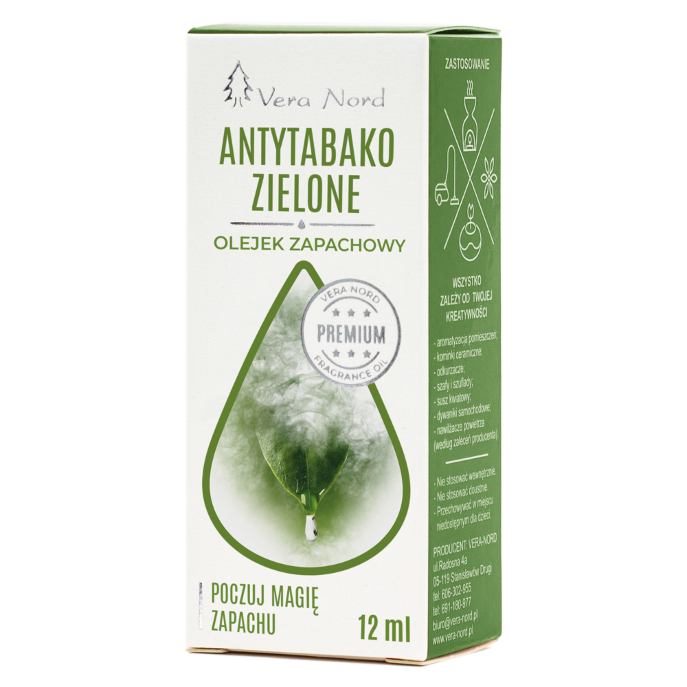 Olejek zapachowy Antytabako zielone
