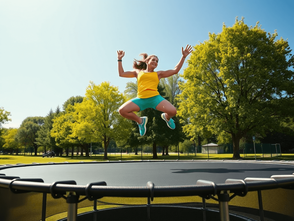 Jakie mięśnie pracują podczas skakania na trampolinie?