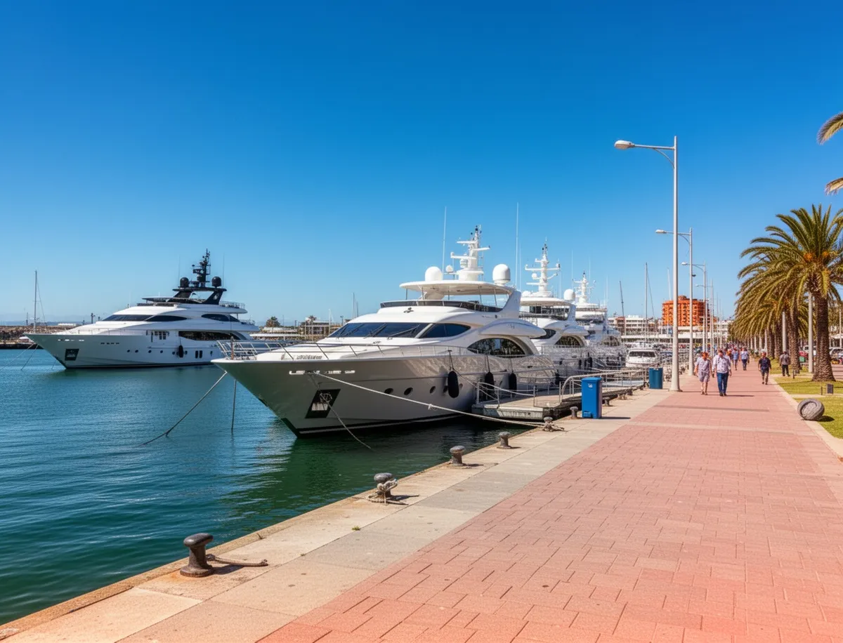Port Punta del Este z jachtami
