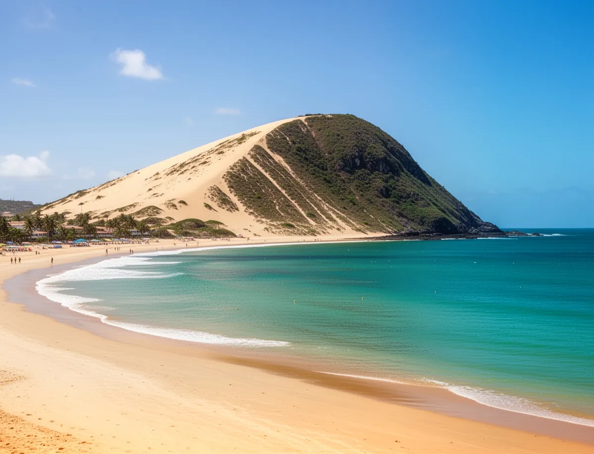 Wydma Morro do Careca na plaży Ponta Negra