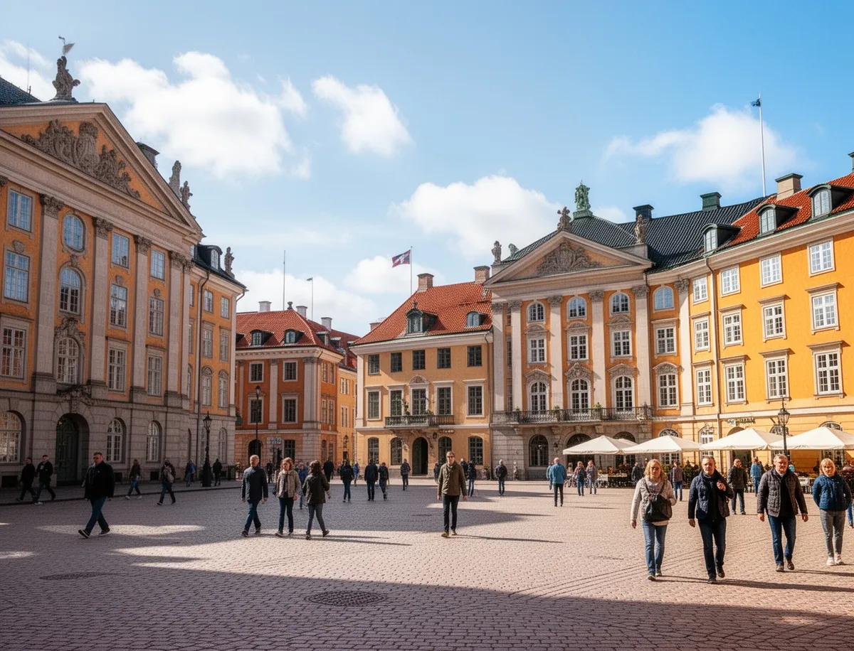 Główny plac Stortorget w Karlskronie