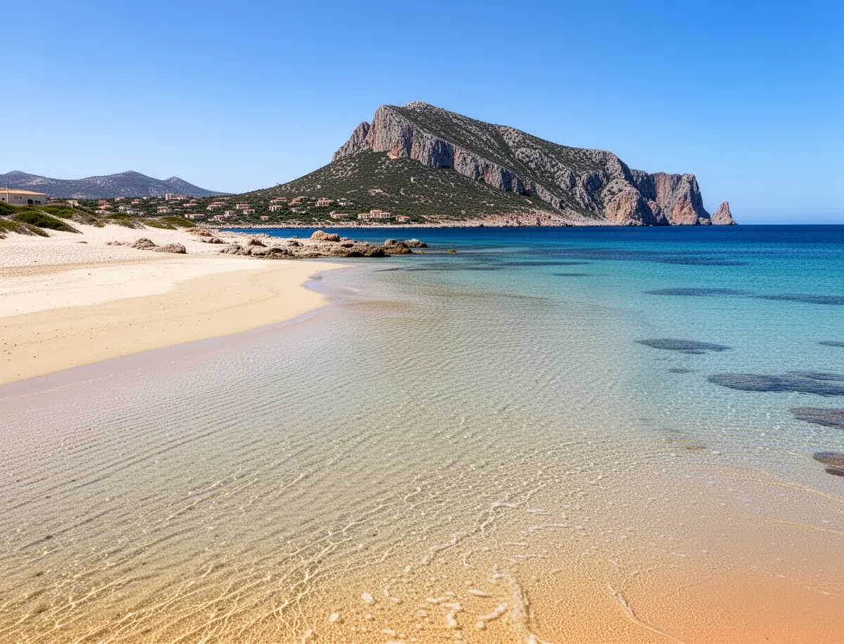 Plaża La Pelosa z widokiem na Capo Falcone
