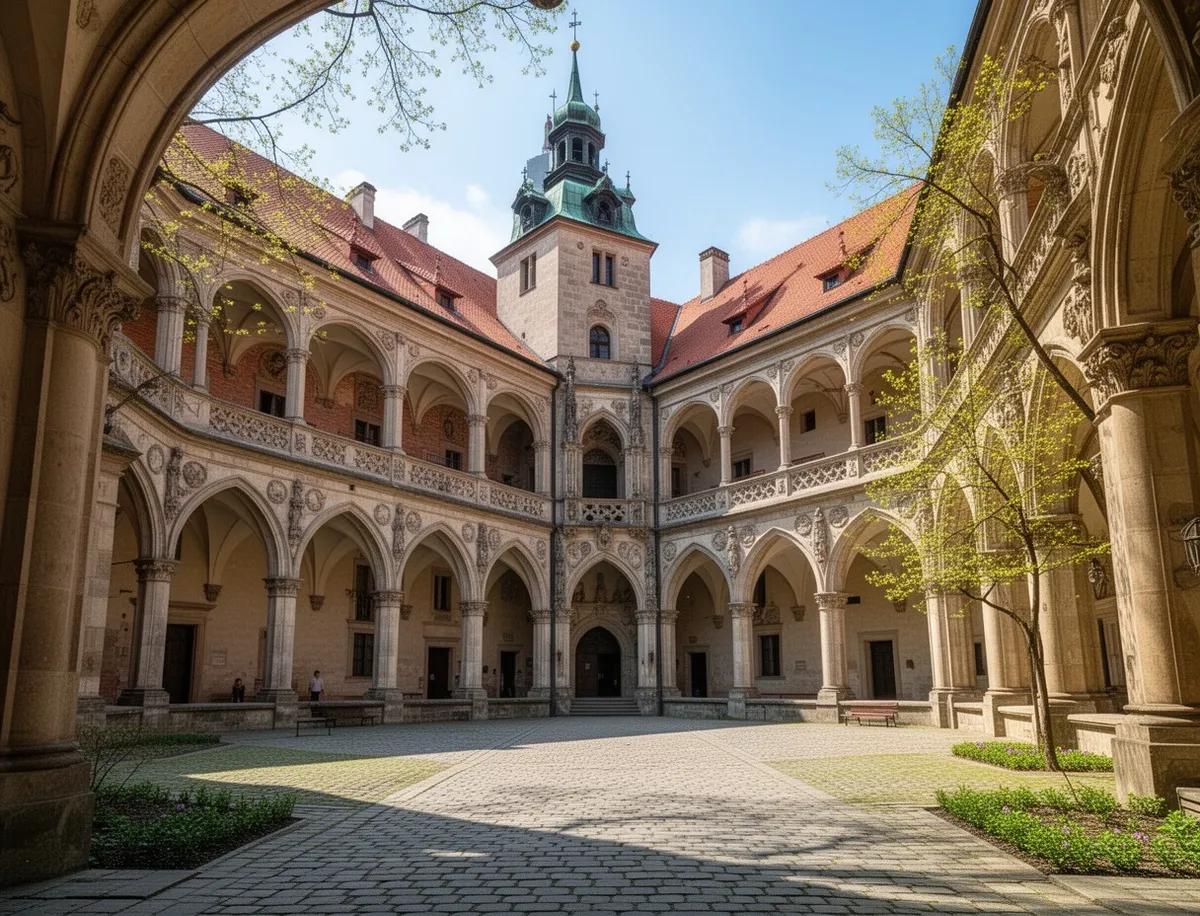 Dziedziniec arkadowy Zamku Królewskiego na Wawelu