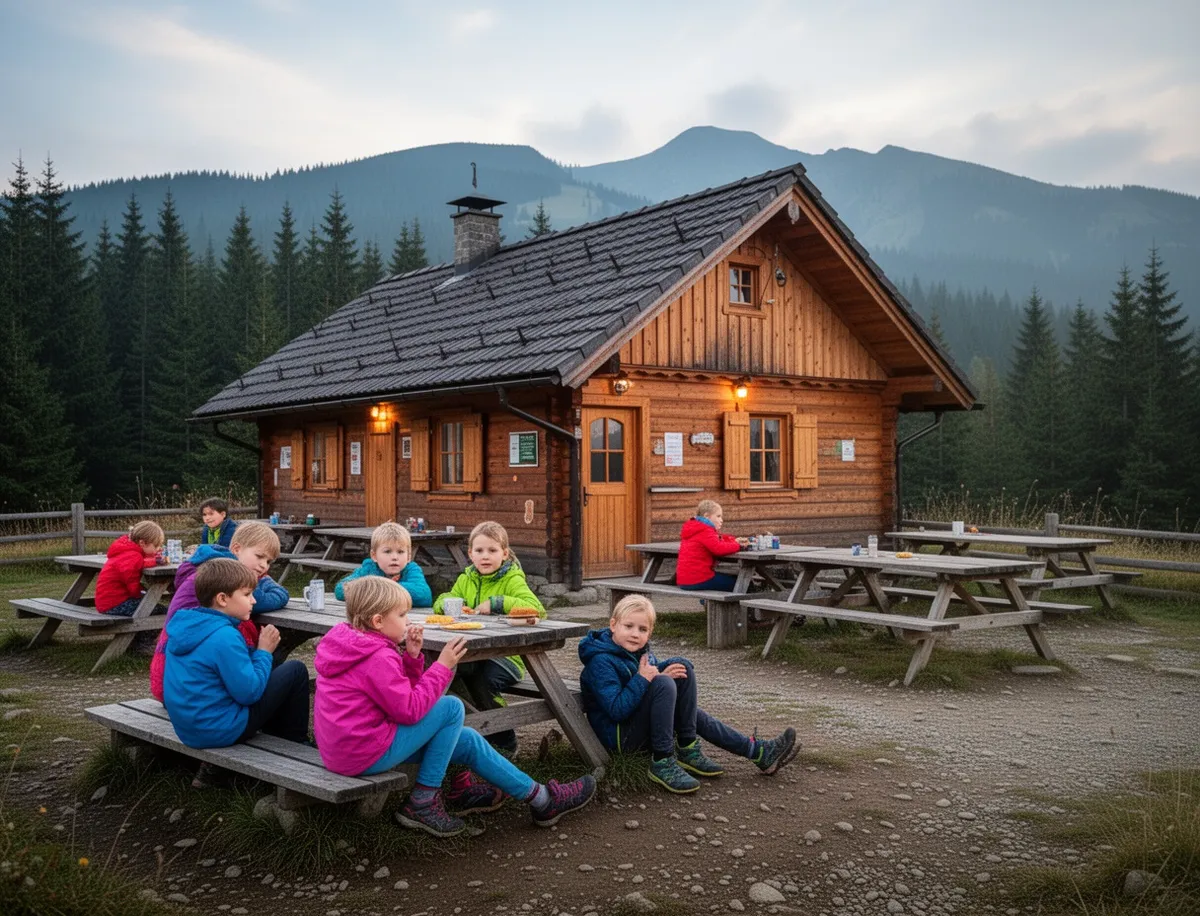 Schronisko górskie w Beskidach