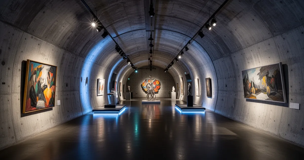 Wnętrze muzeum MONA w Hobart