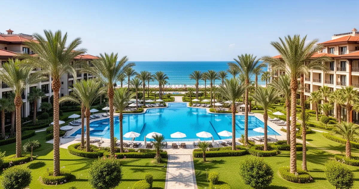 Luksusowy hotel w Belek z basenem i widokiem na morze