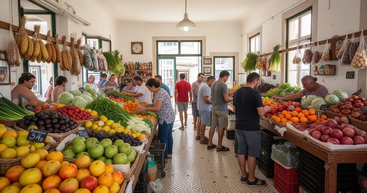Wnętrze Mercado Municipal w Lagos