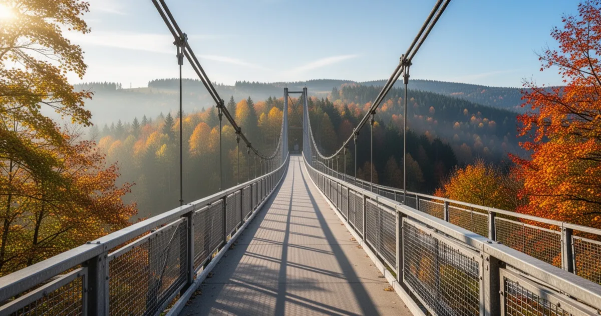 Sky Bridge 721 jesienią, bez tłumów