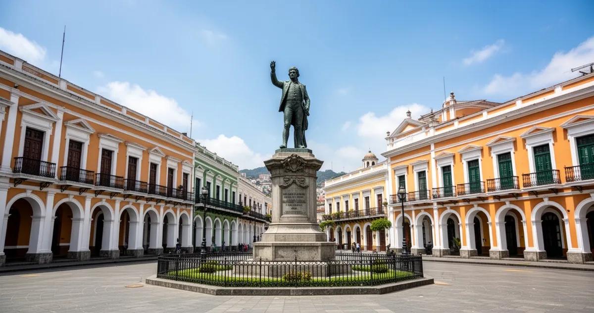 Plac Bolívar w historycznym centrum Caracas