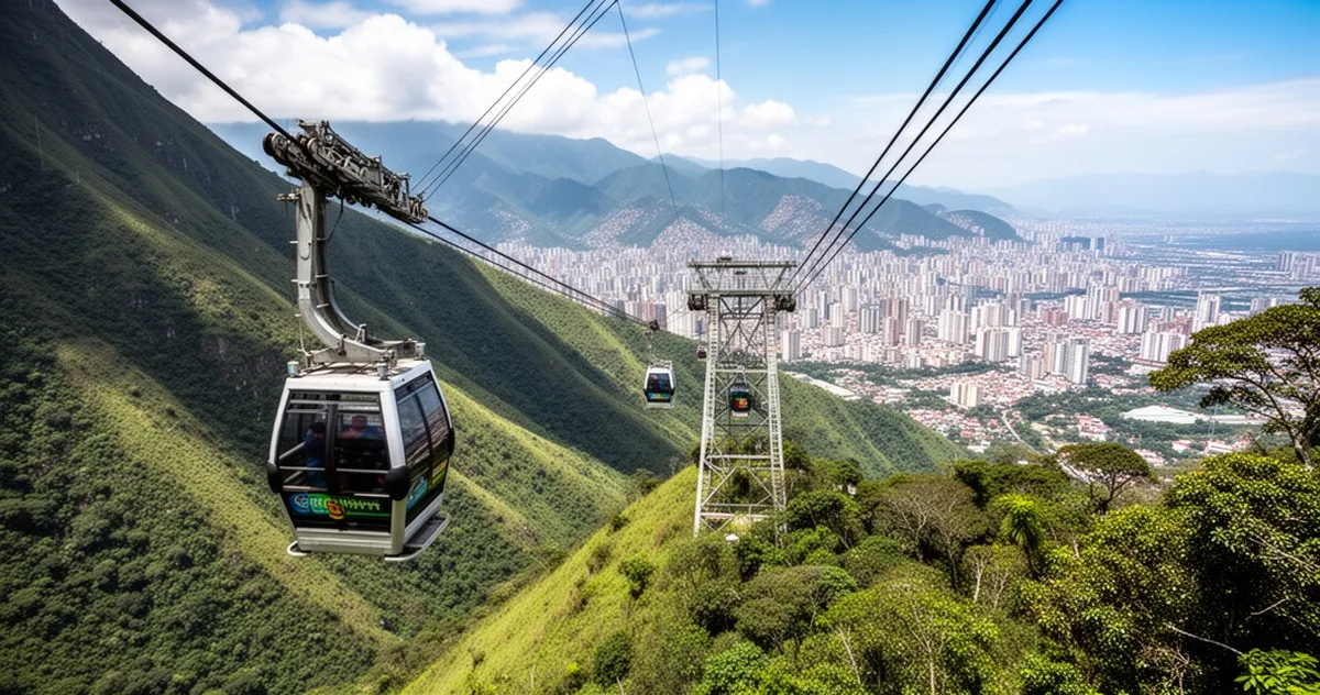 Kolejka linowa Teleférico de Caracas na stokach El Ávila