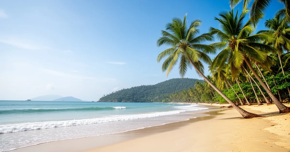 Plaża na Koh Samui w słoneczny dzień