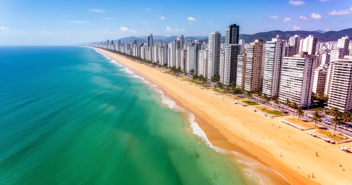 Plaża Boa Viagem z lotu ptaka