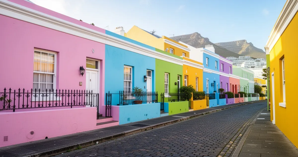 Kolorowe domy w dzielnicy Bo-Kaap
