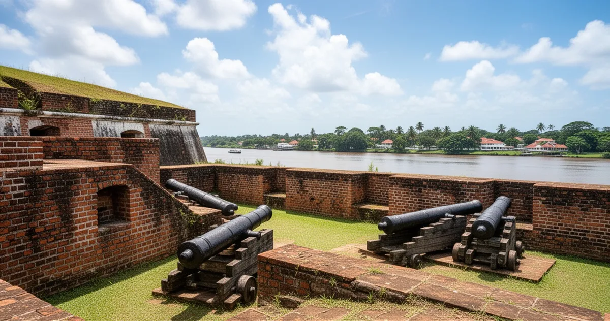 Fort Zeelandia nad rzeką Surinam