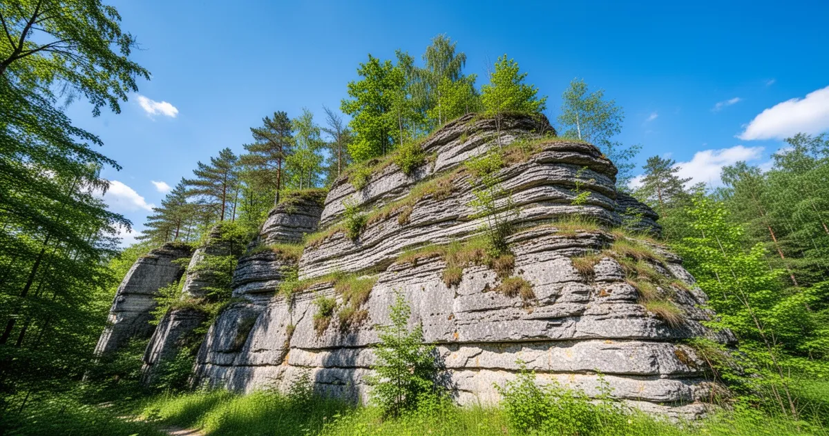 Skałka Geologów w Rezerwacie Kadzielnia w Kielcach