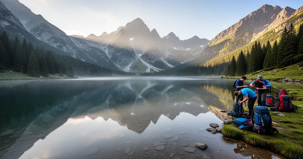 Popradzkie Pleso – punkt startowy trasy na Rysy od strony słowackiej