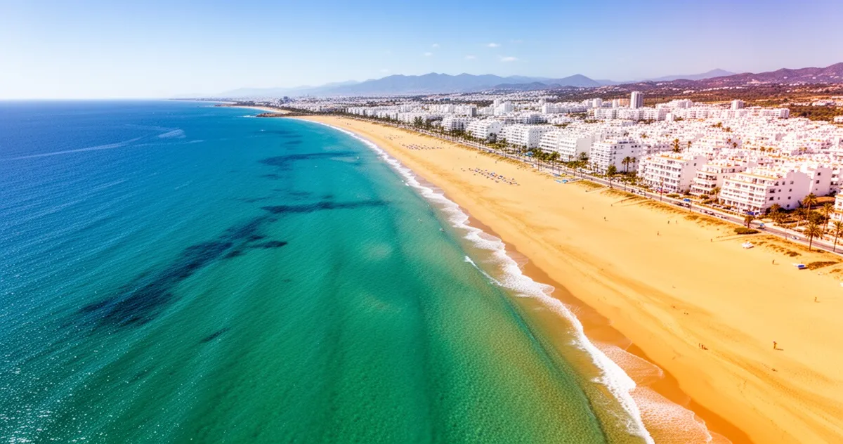 Plaże Costa del Sol z lotu ptaka