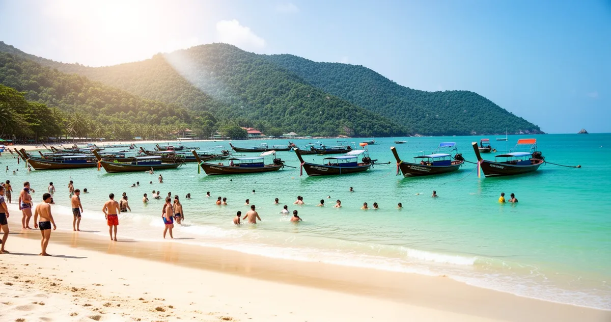 Plaża na Phuket w Tajlandii w styczniu