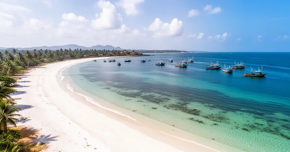 Wschodnie wybrzeże Sri Lanki w okolicach Trincomalee