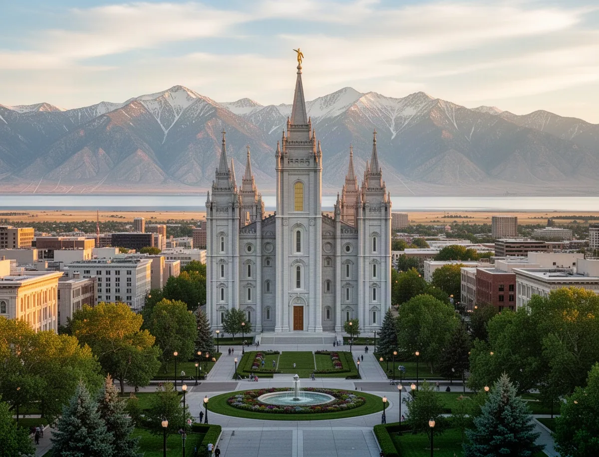 Temple Square z Salt Lake Temple