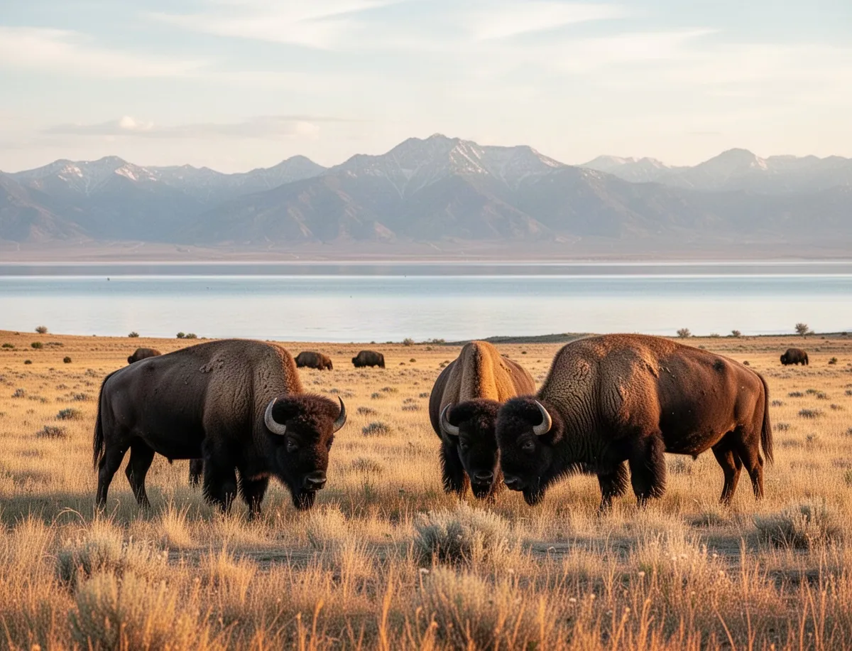 Antelope Island – bizony i jezioro