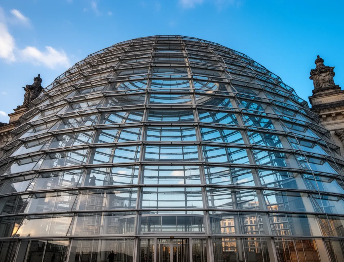 Kopuła Reichstagu od wewnątrz