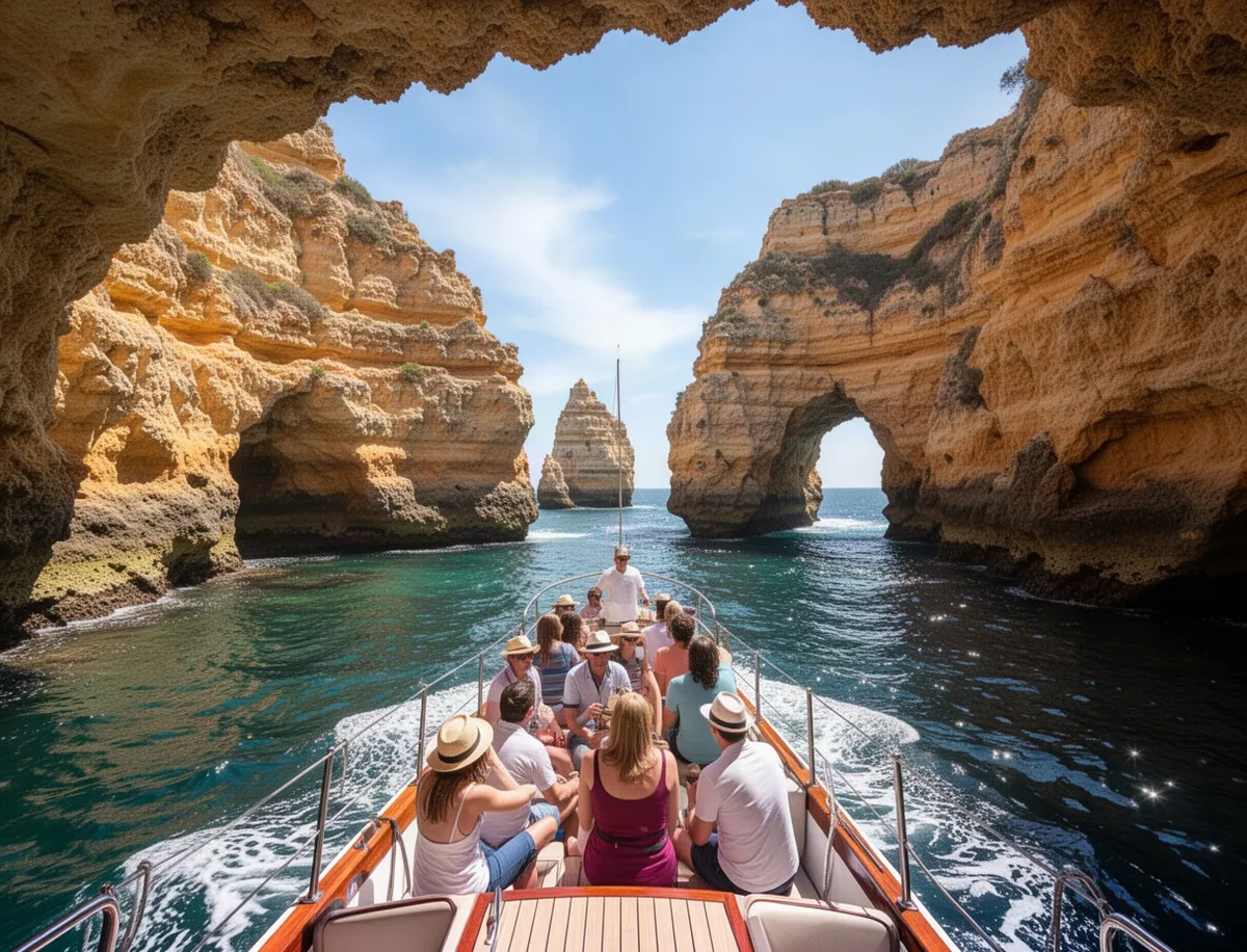 Rejs łodzią przy Ponta da Piedade