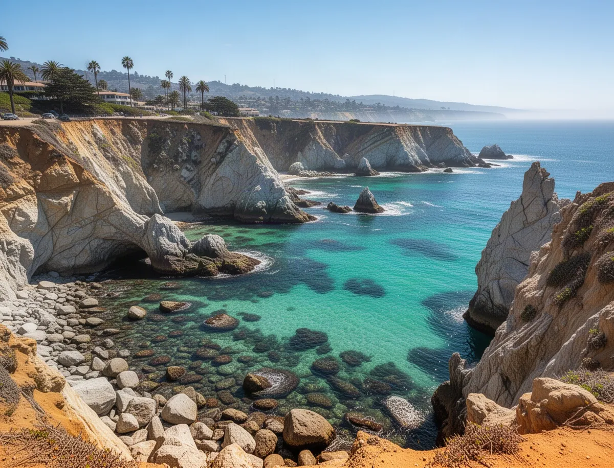 La Jolla Cove z turkusową wodą