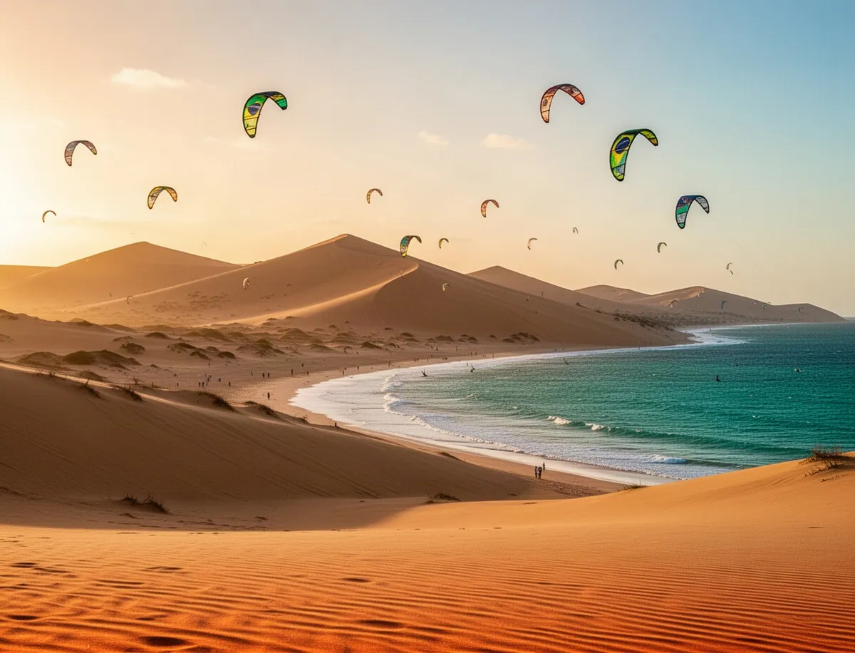 Wydmy i plaża w Jericoacoara