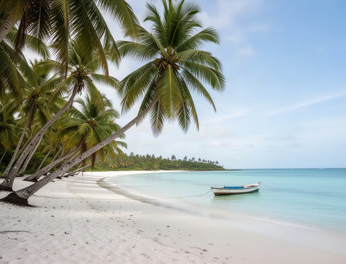 Praia dos Carneiros z palmami kokosowymi