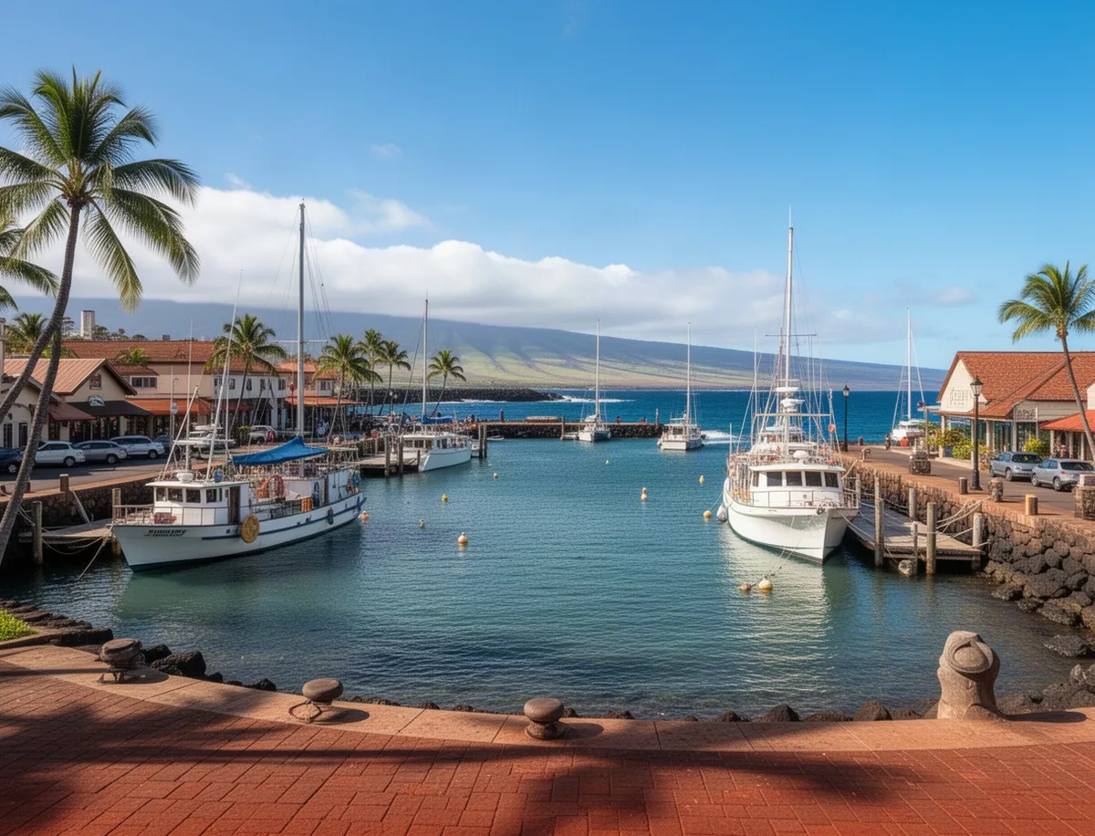 Widok na port w Lahaina