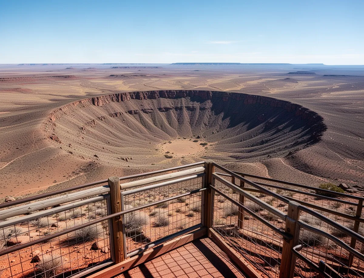 Krater po upadku meteorytu w Arizonie