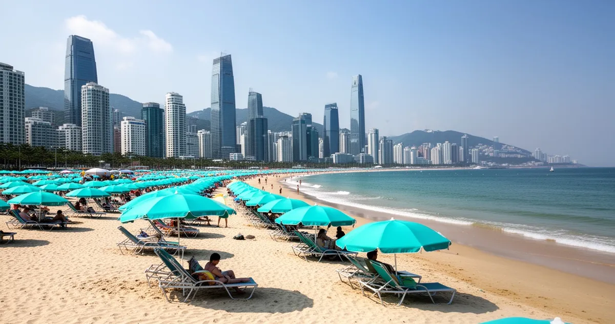 Plaża Haeundae w Busanie