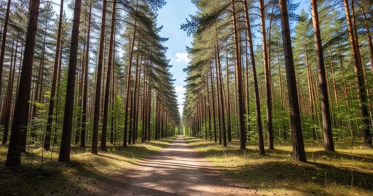 Leśna ścieżka w Kampinoskim Parku Narodowym