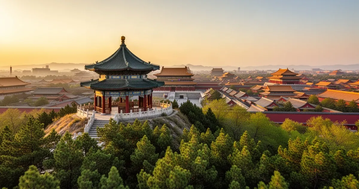 Widok na Zakazane Miasto z Parku Jingshan