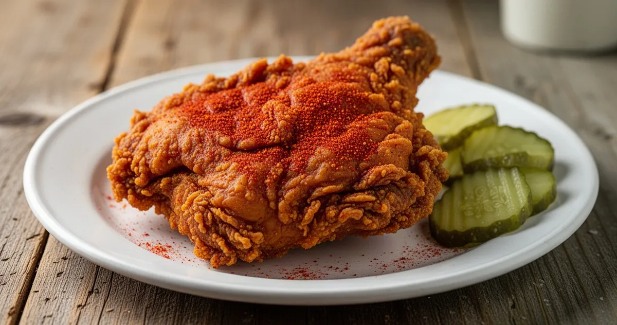 Pikantny smażony kurczak Nashville hot chicken
