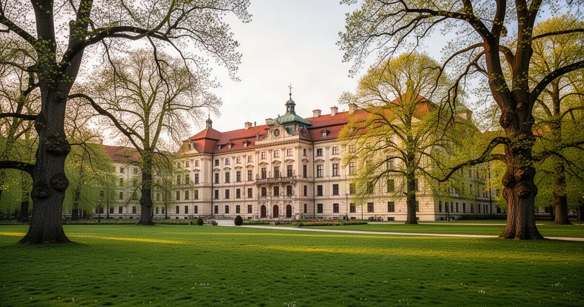 Pałac w Pszczynie od strony parku