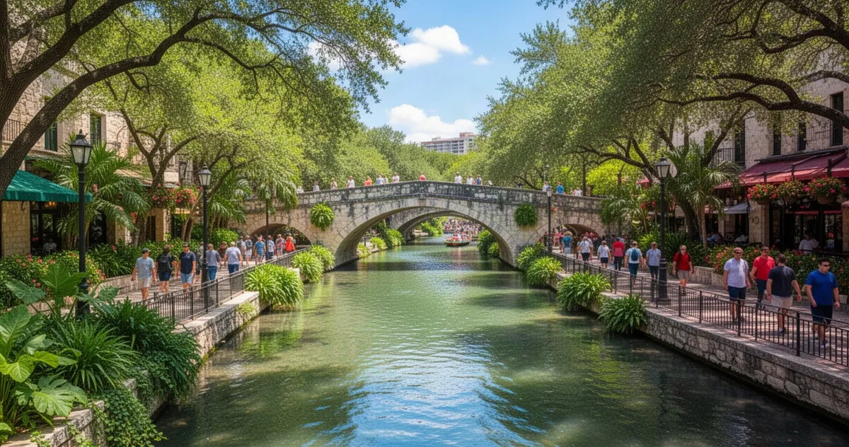 Promenada River Walk w San Antonio