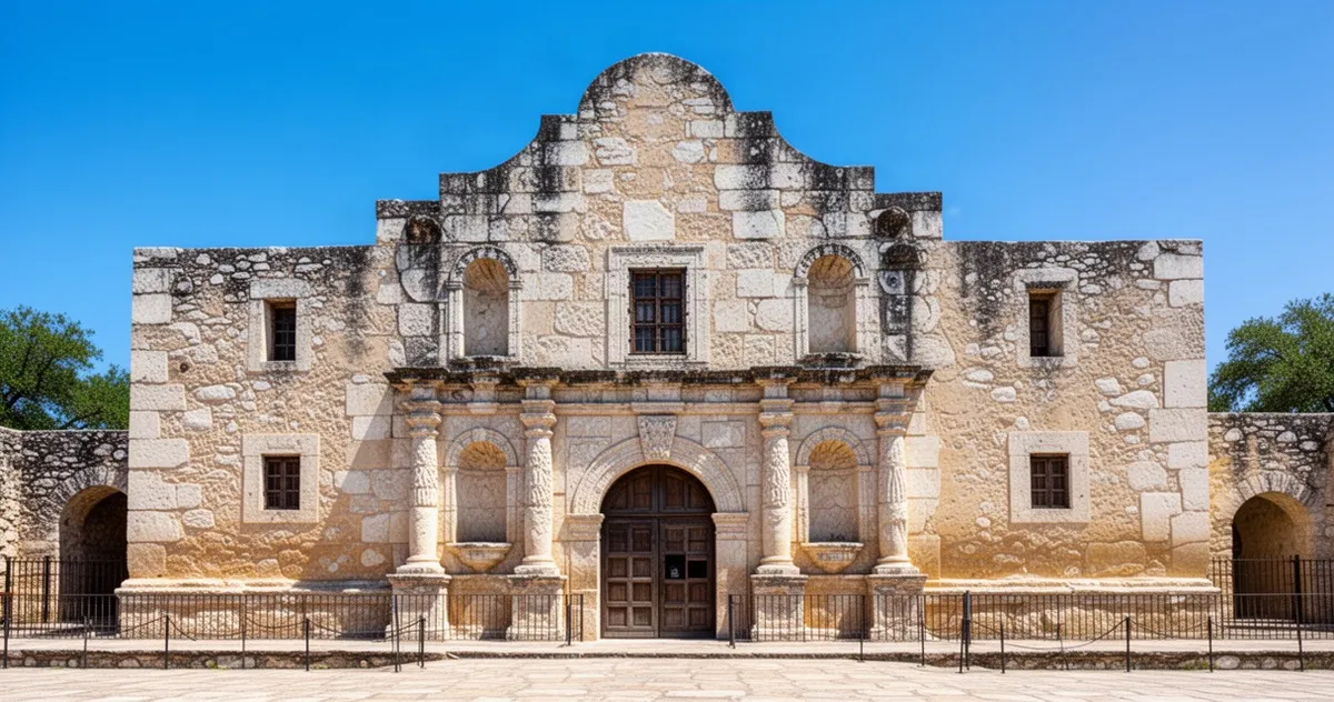 Fasada misji Alamo w San Antonio