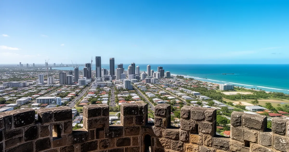 Panorama Townsville z Castle Hill