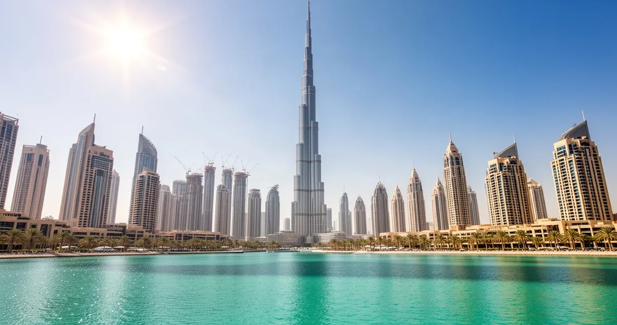 Panorama Dubaju z Burdż Chalifa