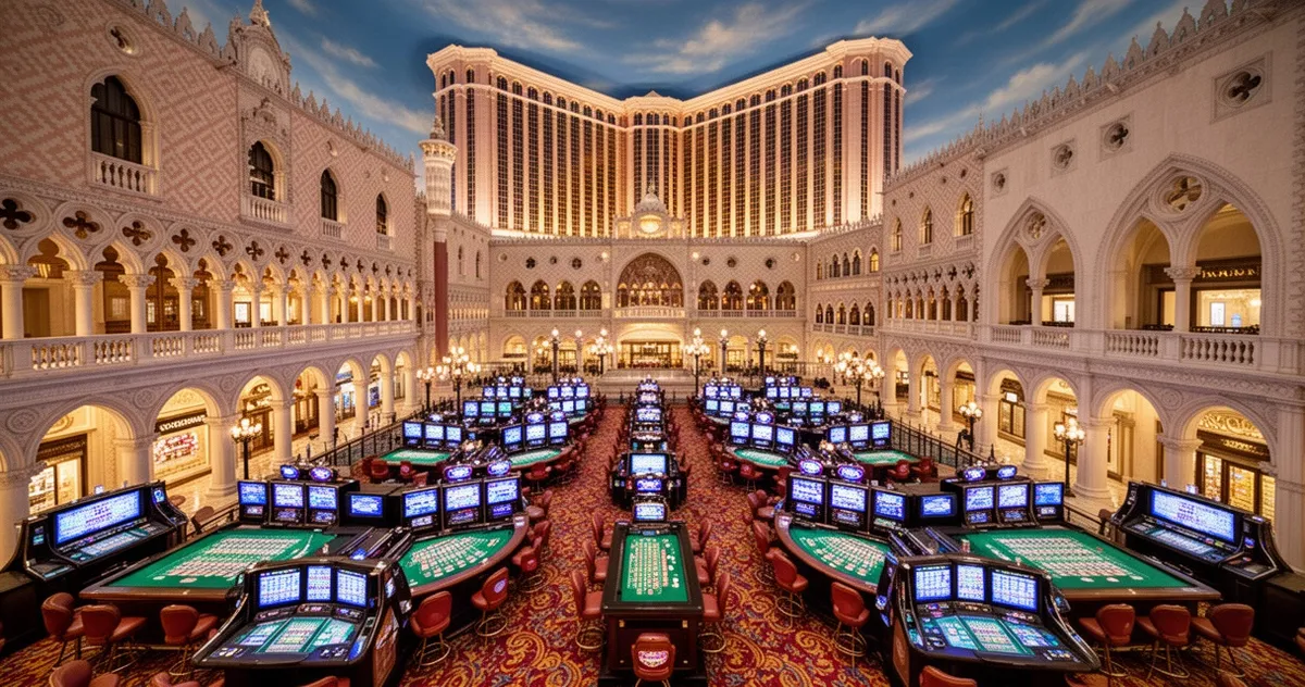 Wnętrze kasyna The Venetian Macao