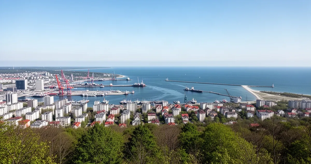 Panorama z Kamiennej Góry w Gdyni