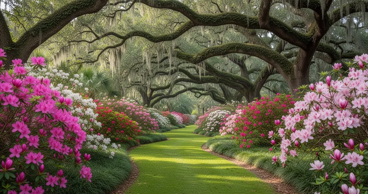 Ogrody Magnolia Plantation w pobliżu Charleston