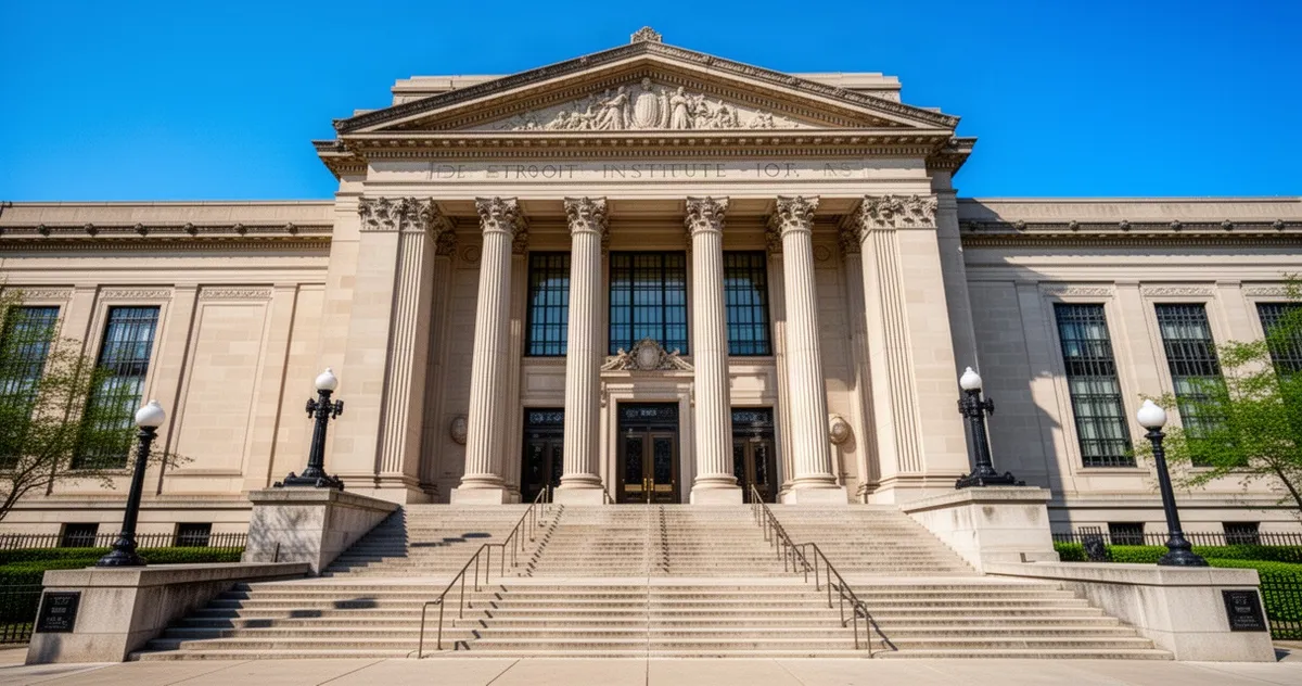 Wejście do Detroit Institute of Arts w Midtown