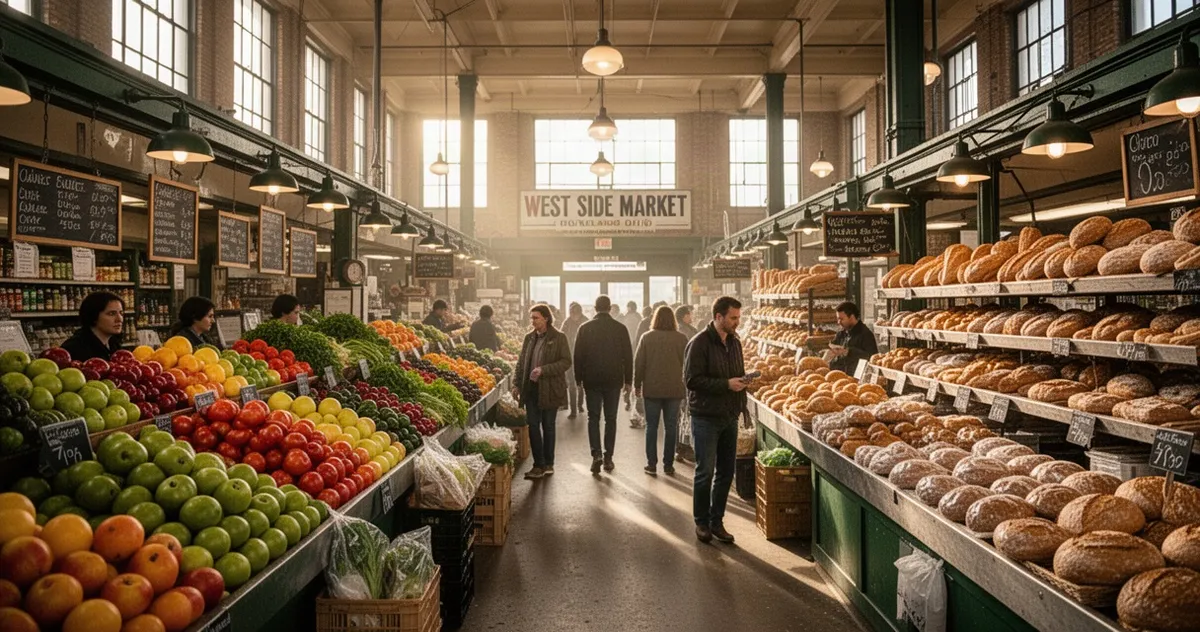 Wnętrze West Side Market w Cleveland