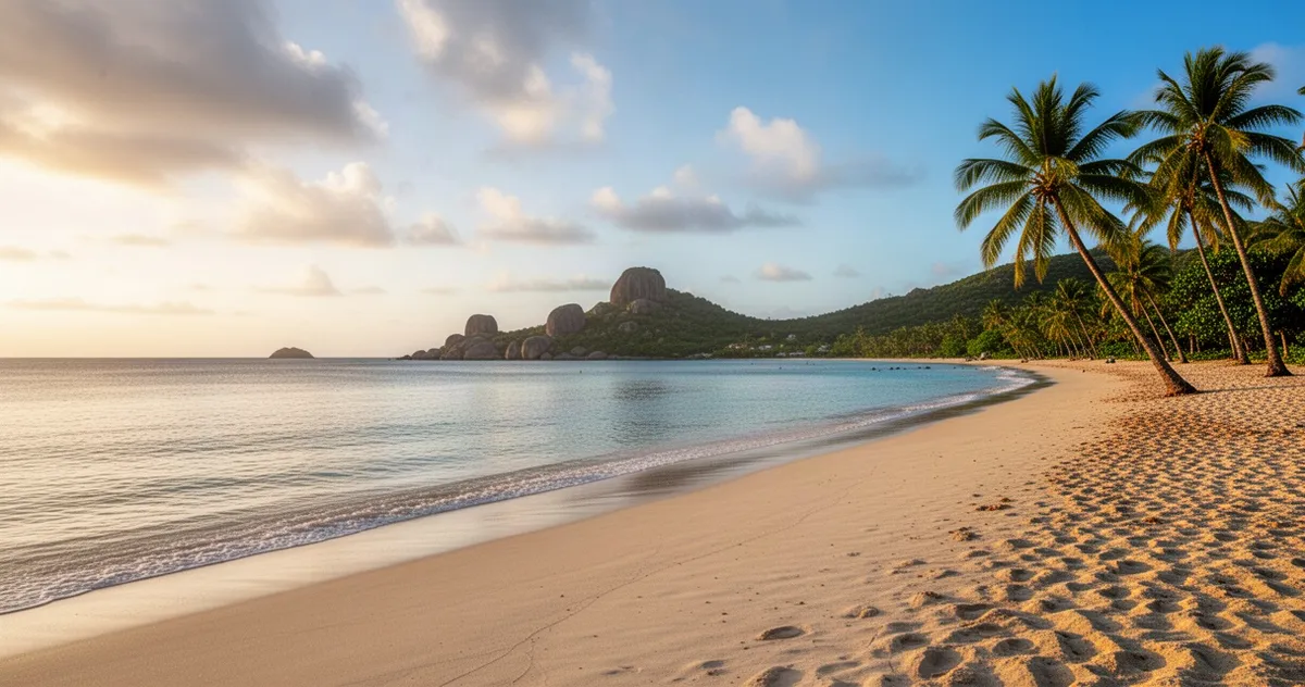 Plaża Beau Vallon na wyspie Mahé