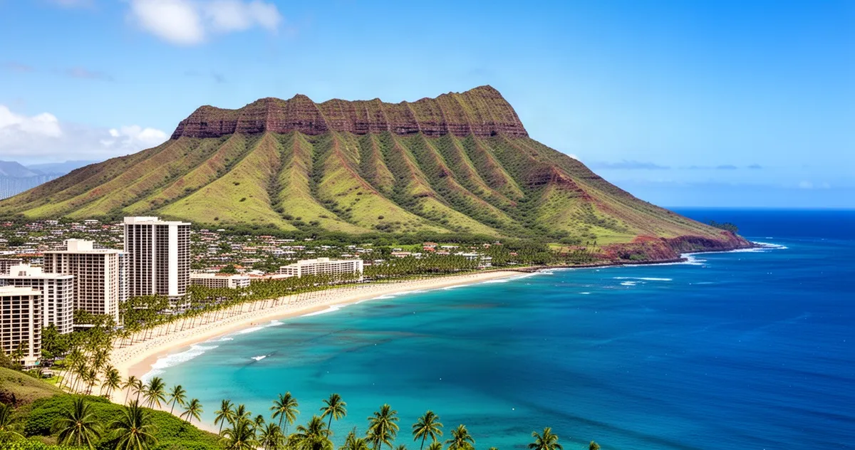 Diamond Head górujący nad Waikīkī