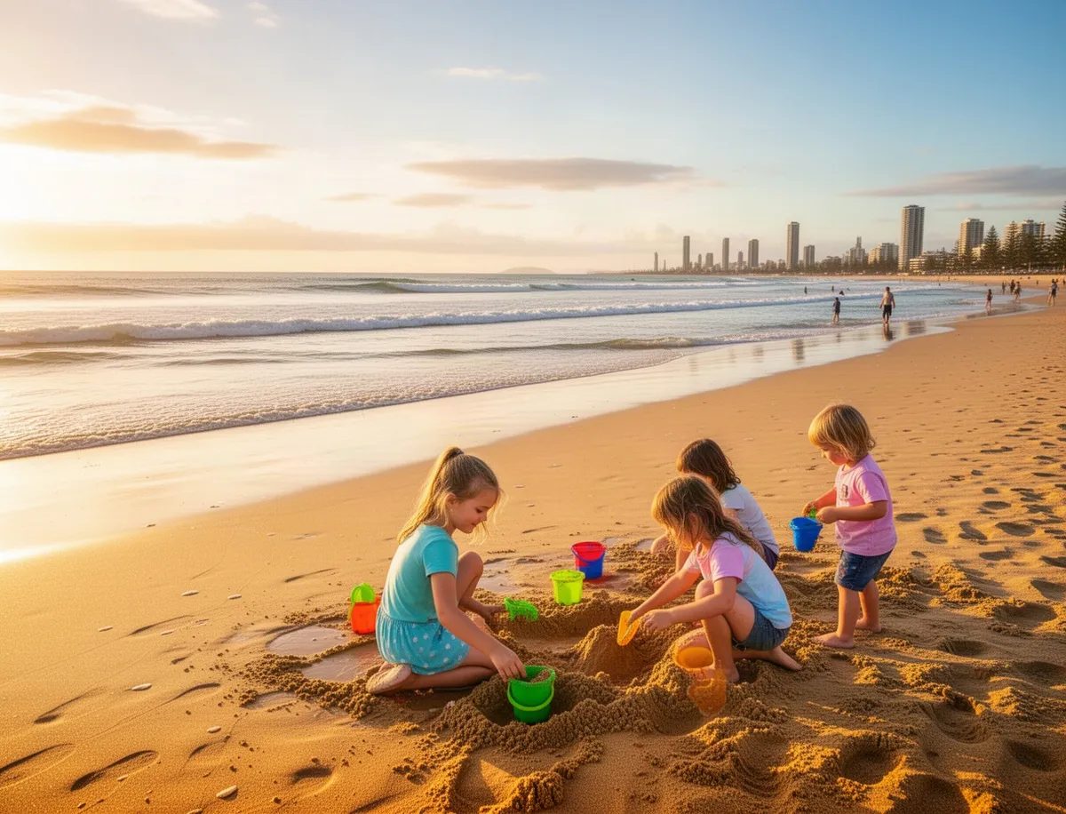 Rodzinna plaża na Gold Coast
