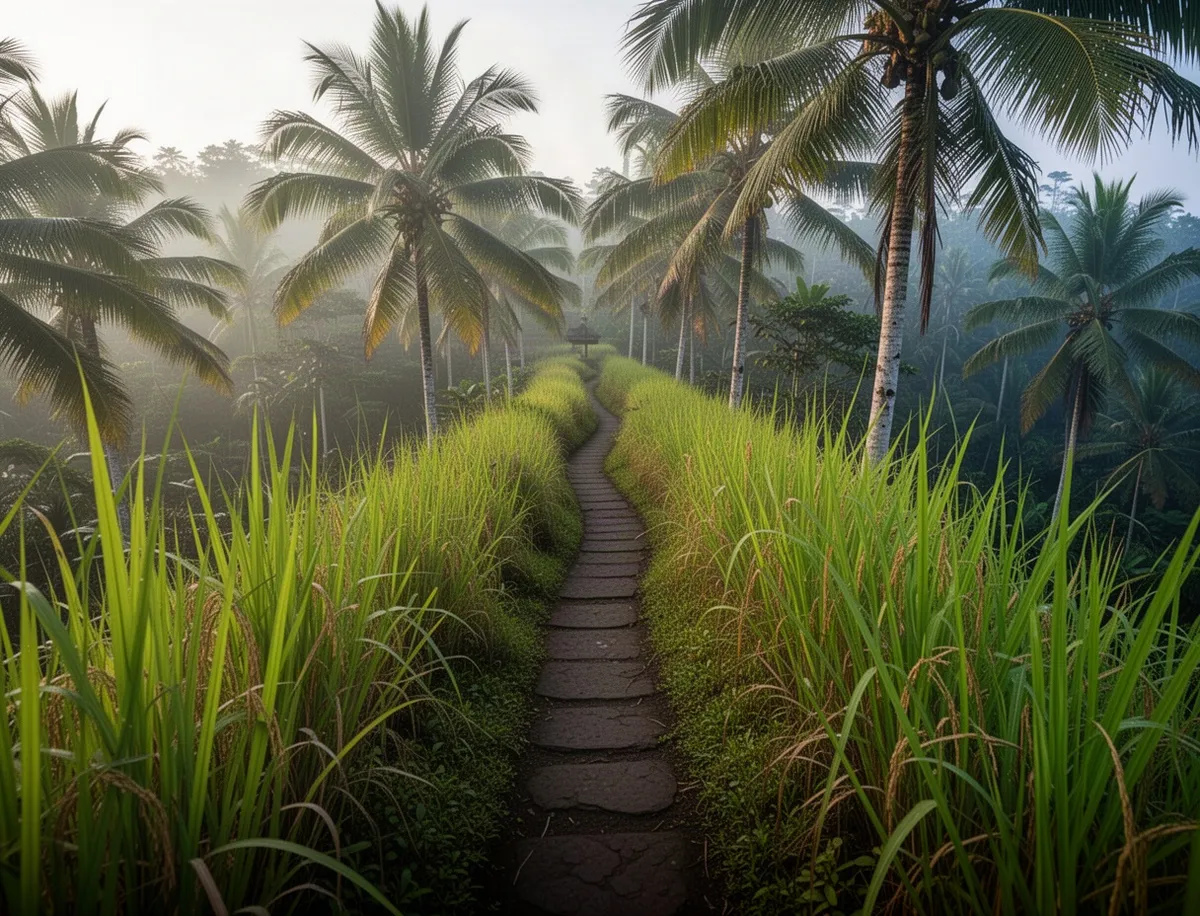 Spacerowy szlak wśród zieleni w Ubud
